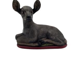 Laying‎ Fawn Figurine Brown 8" Indoor Outdoor Decor